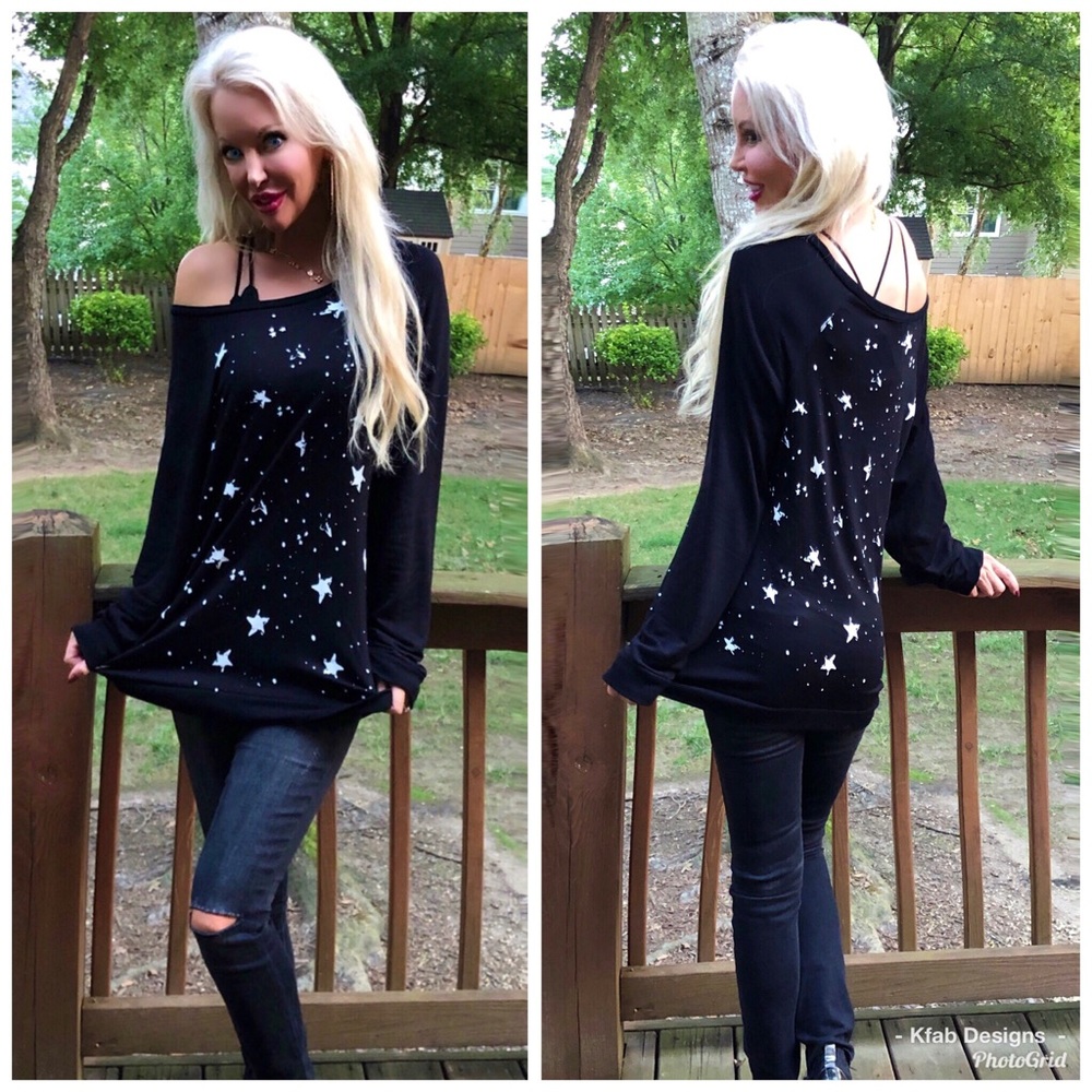 🛍LAST 1! Seeing ⭐️ Stars! Oversized Sweatshirt! - Picture 2 of 8